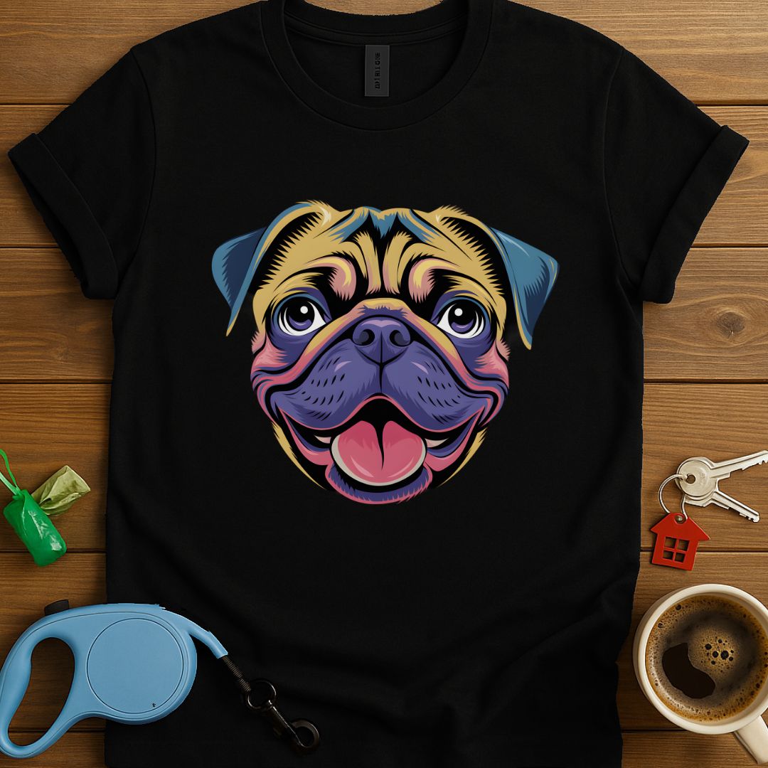 Watercolor Pugface T-Shirt