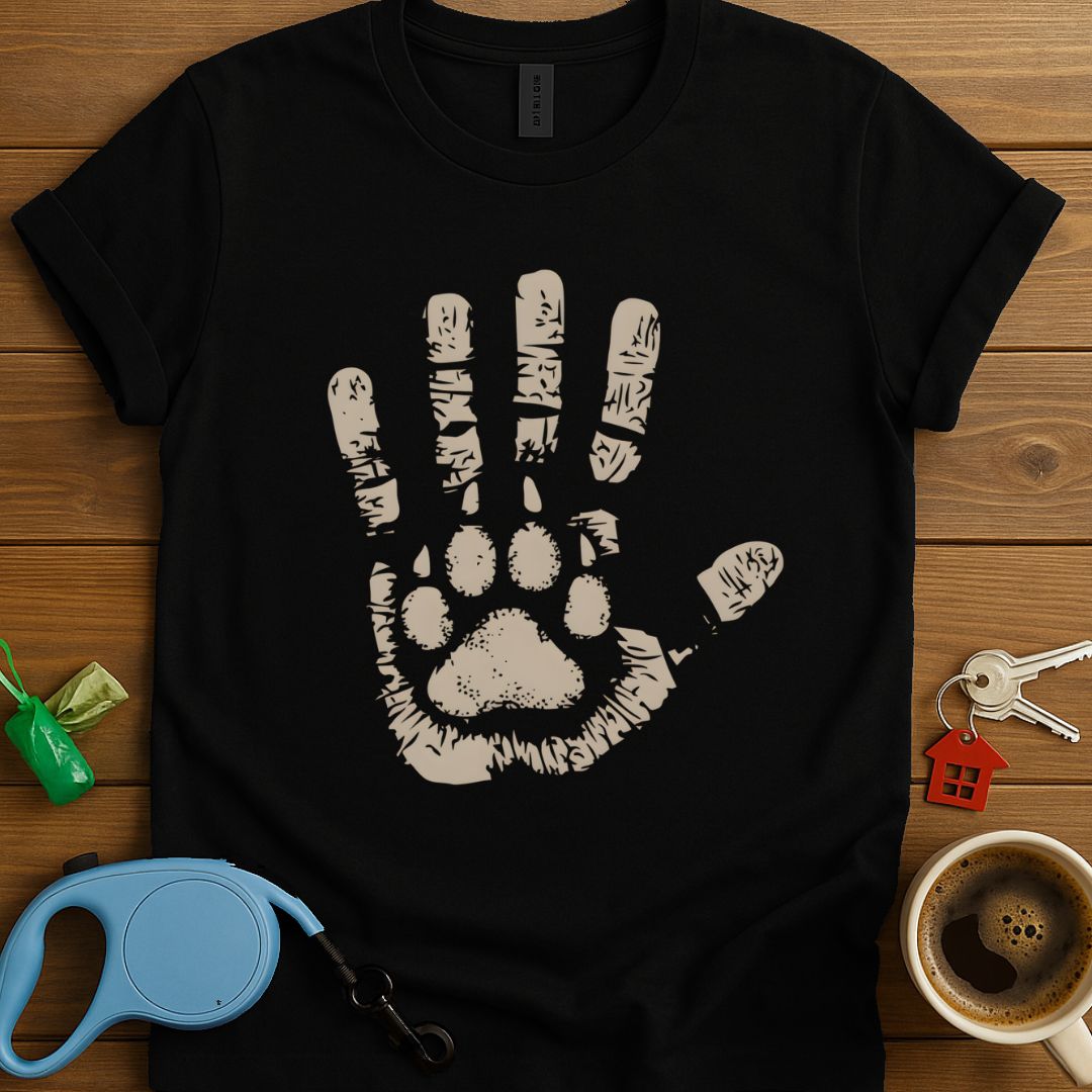 Paw In Handprint T-Shirt