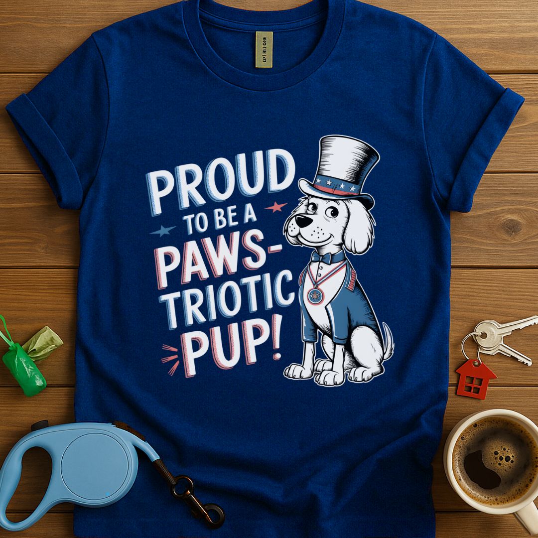 Proud To Be A Paws-Triotic Pup T-Shirt