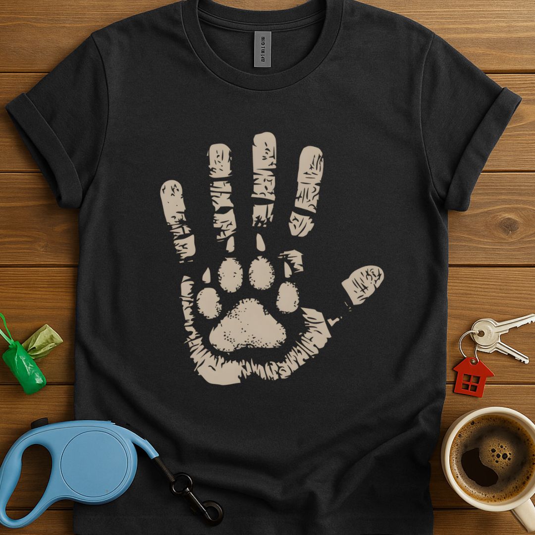 Paw In Handprint T-Shirt