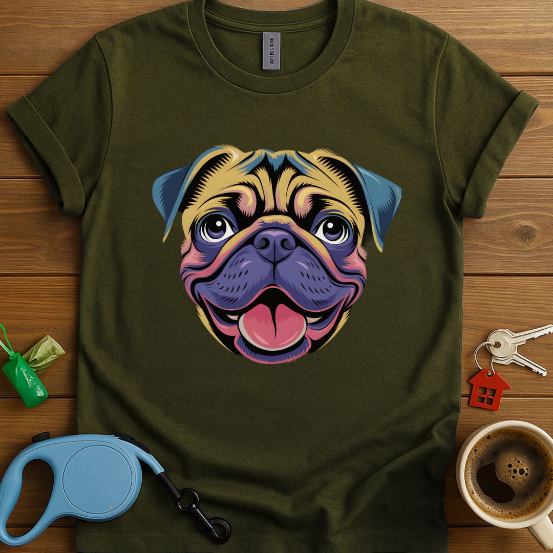 Watercolor Pugface T-Shirt