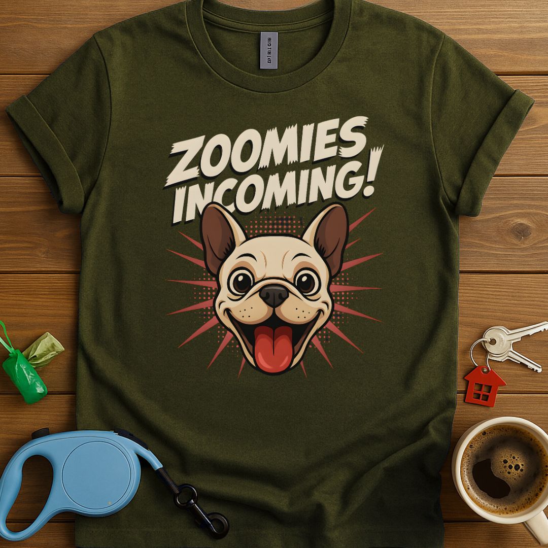 French Bulldog Zoomies Incoming T-Shirt