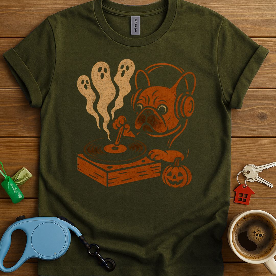 Spooky Beats Frenchie T-Shirt