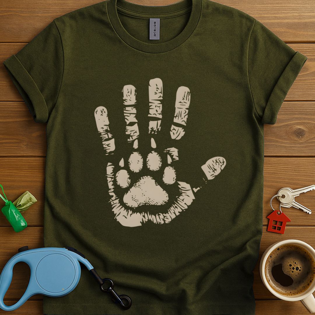 Paw In Handprint T-Shirt
