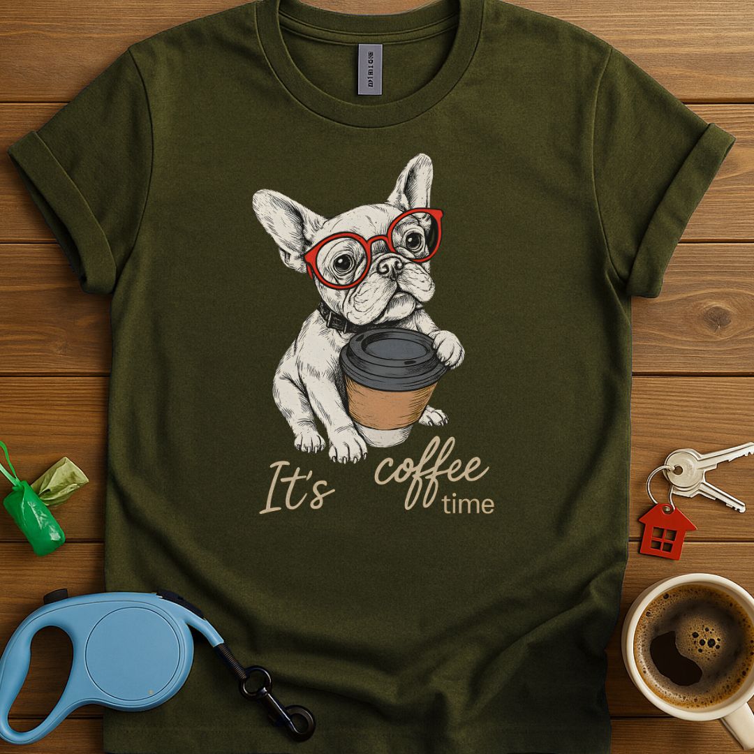 It's Coffee Time French Bulldog T-Shirt