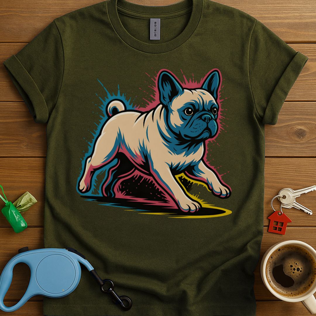 Colorful French Bulldog Rush T-Shirt
