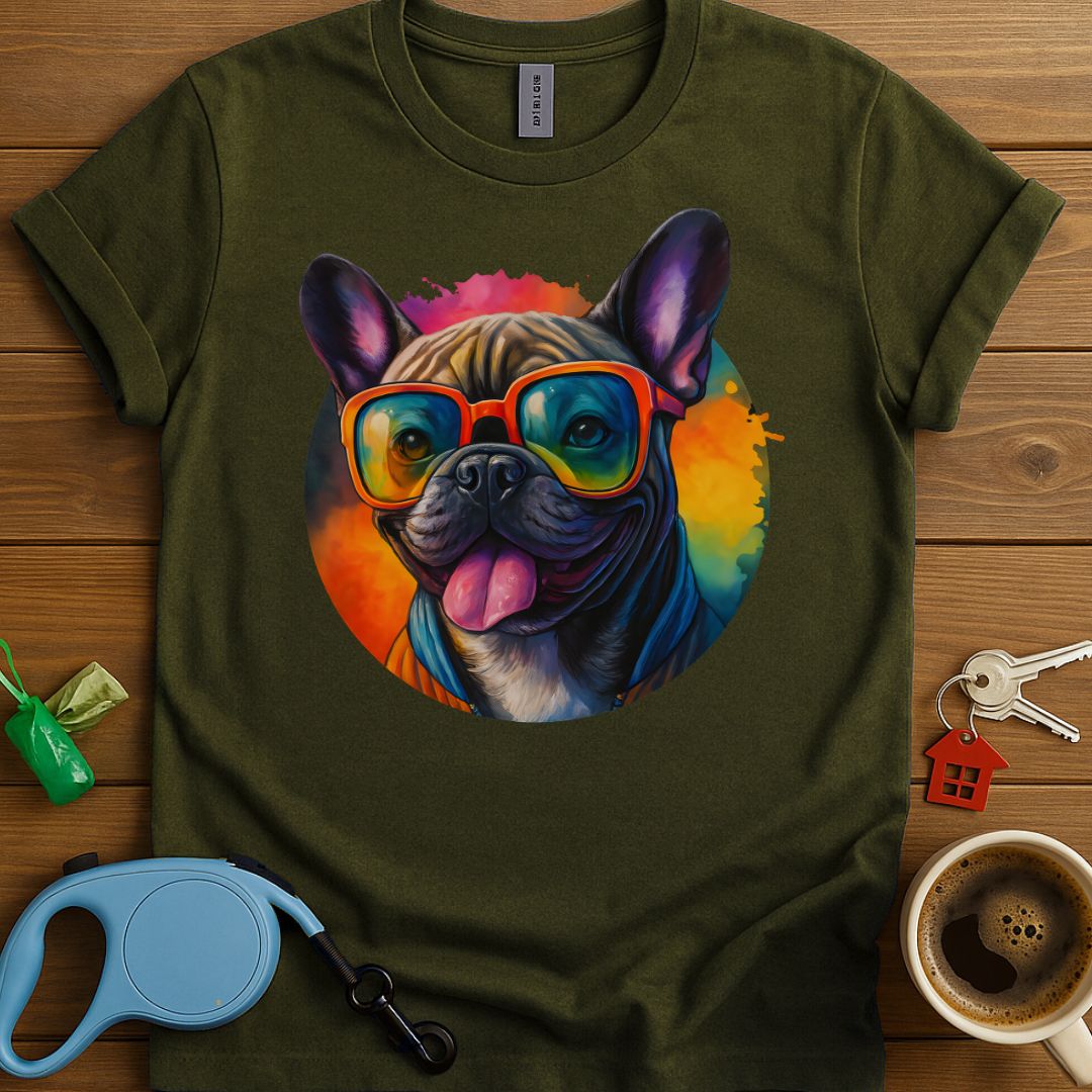 Color Splash Frenchie T-Shirt
