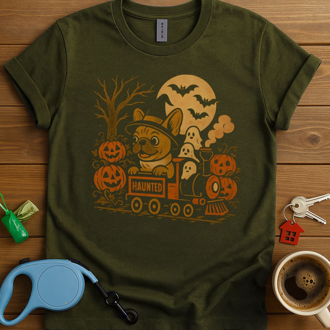 Spooky Ride with Frenchie T-Shirt