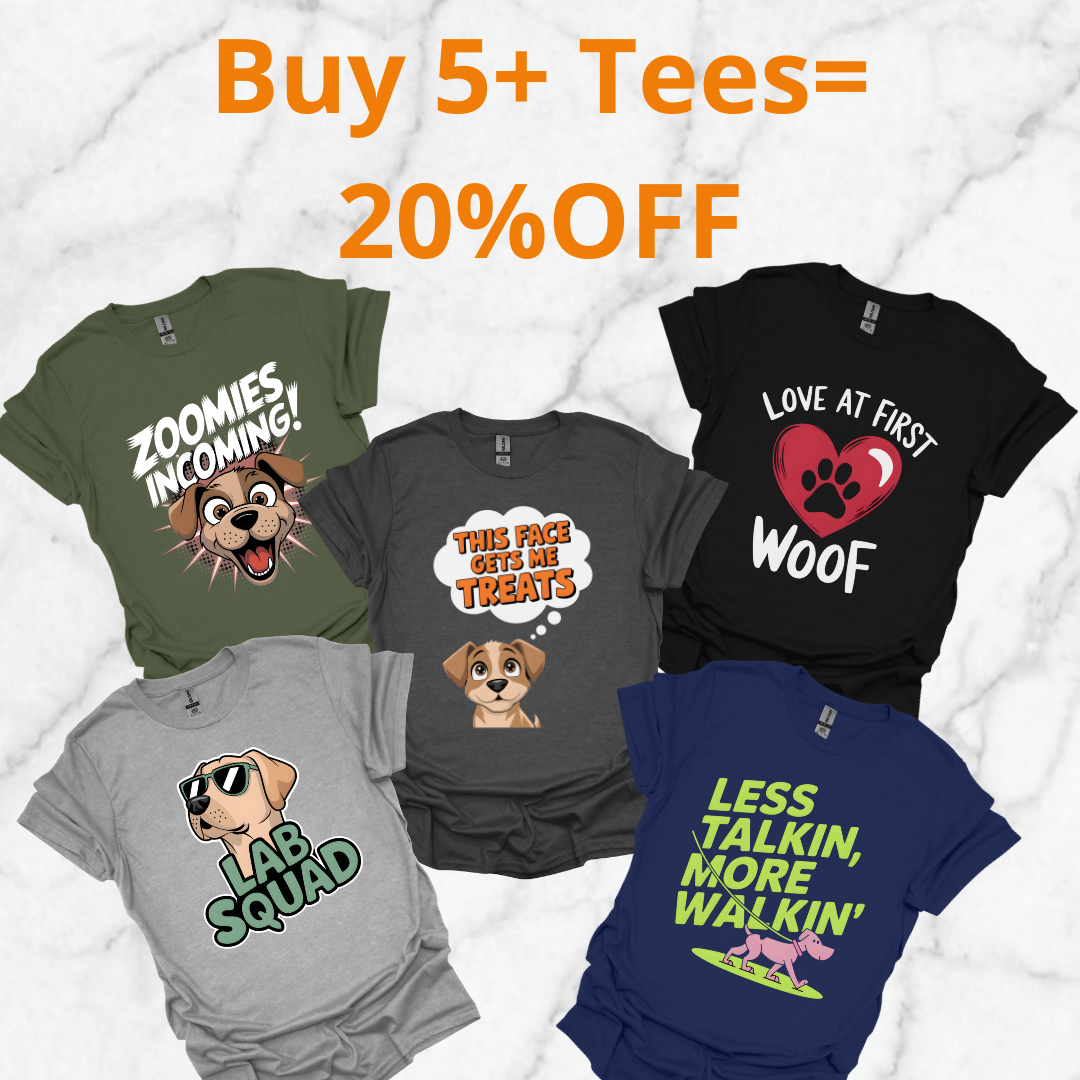 5+Tee=20%OFF(Save 30$+)