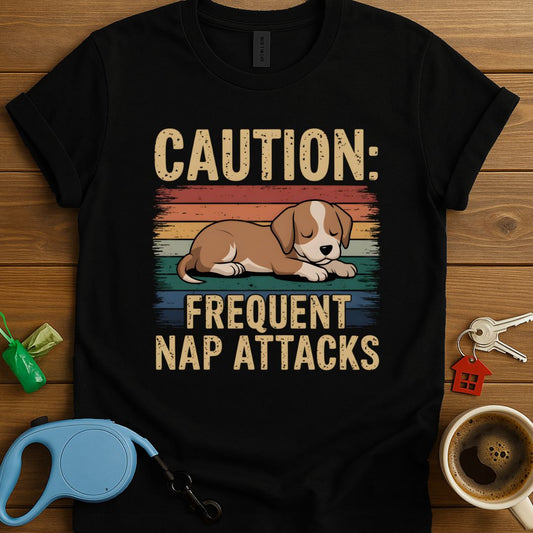 Caution: Frequent Nap Attacks T-Shirt