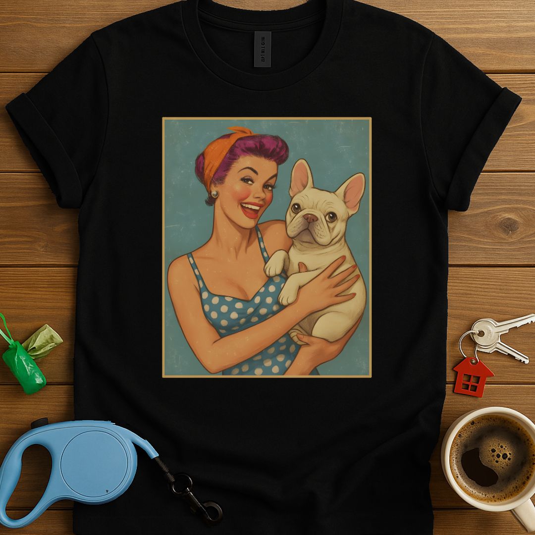 Pin-Up Frenchie Girl T-Shirt