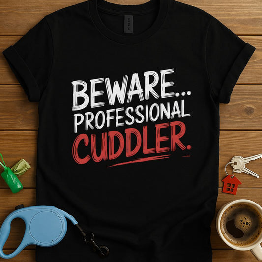 Beware...Professional Cuddler T-Shirt