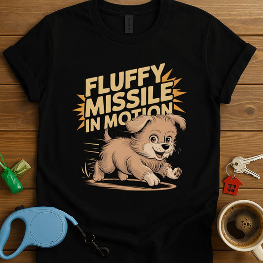 Fluffy Missile In Motion T-Shirt