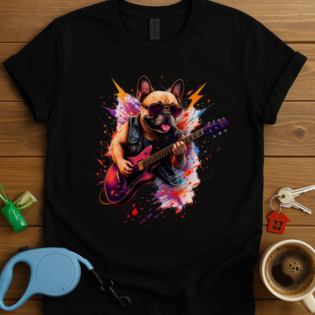 Rock ‘n’ Roll Frenchie T-Shirt