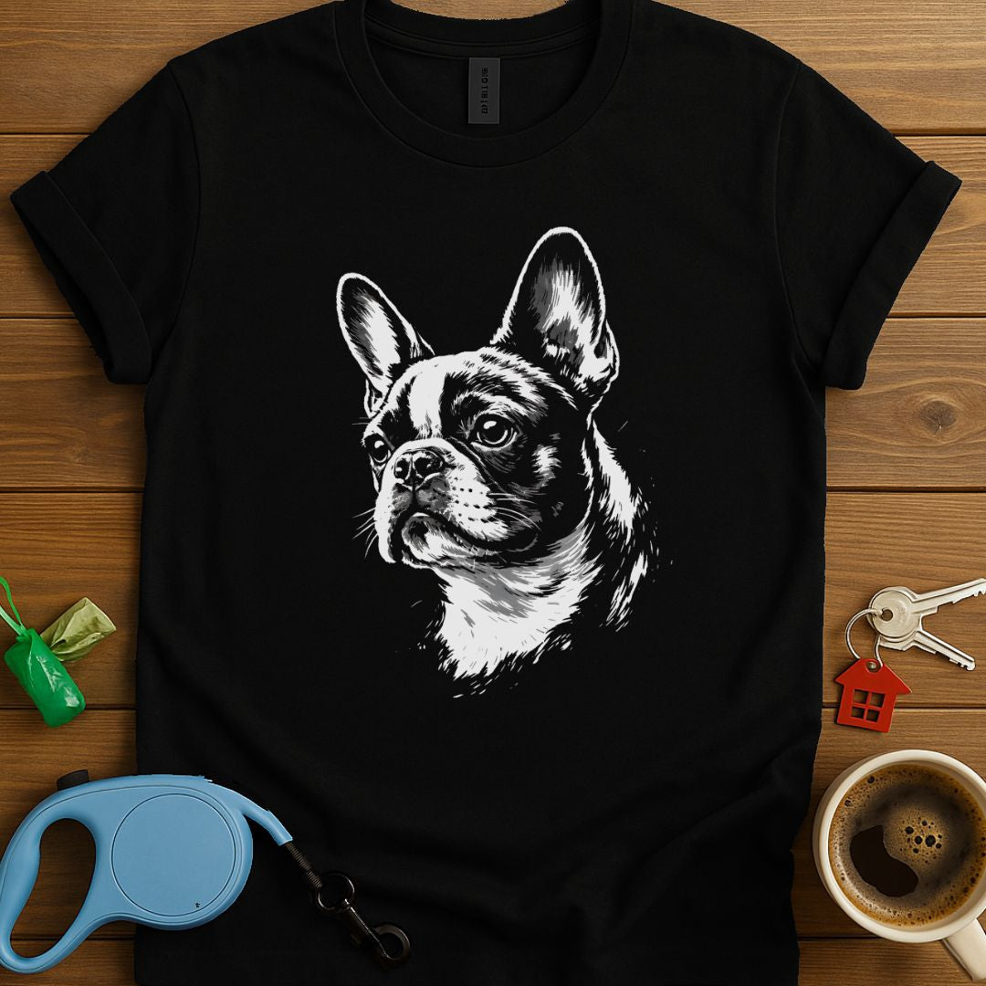 Elegant French Bulldog Sketch T-Shirt