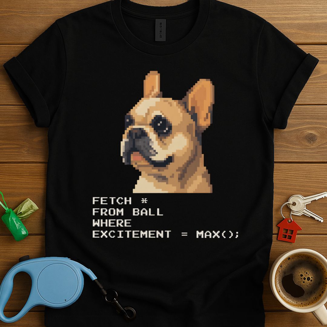 Frenchie Pixel Art T-Shirt