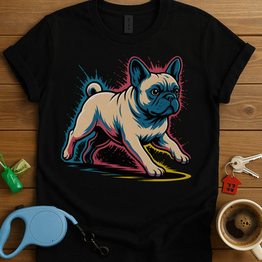 Colorful French Bulldog Rush T-Shirt