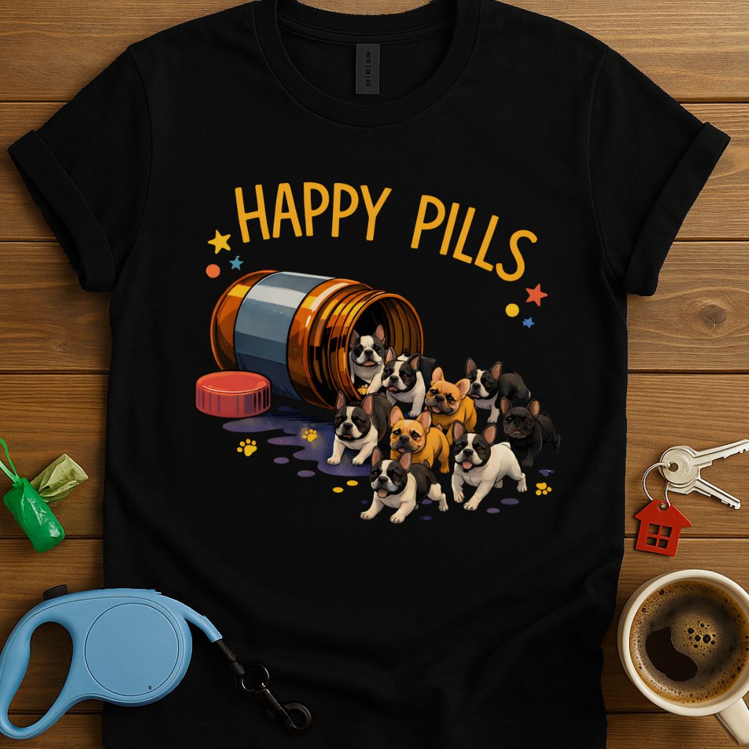 Happy Pills Frenchie T-Shirt