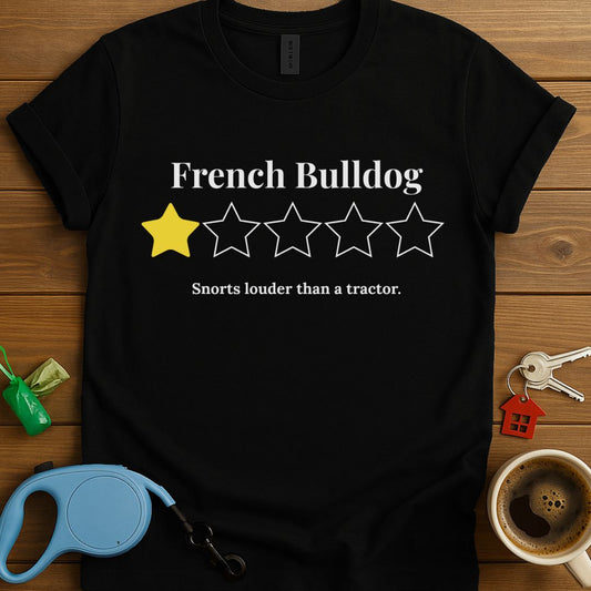 French Bulldog One Star Review T-Shirt
