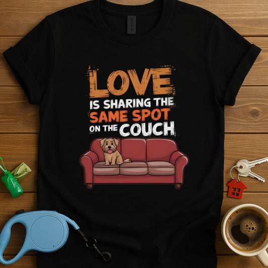 Love is Sharing The Same Spot On The Couch T-Shirt