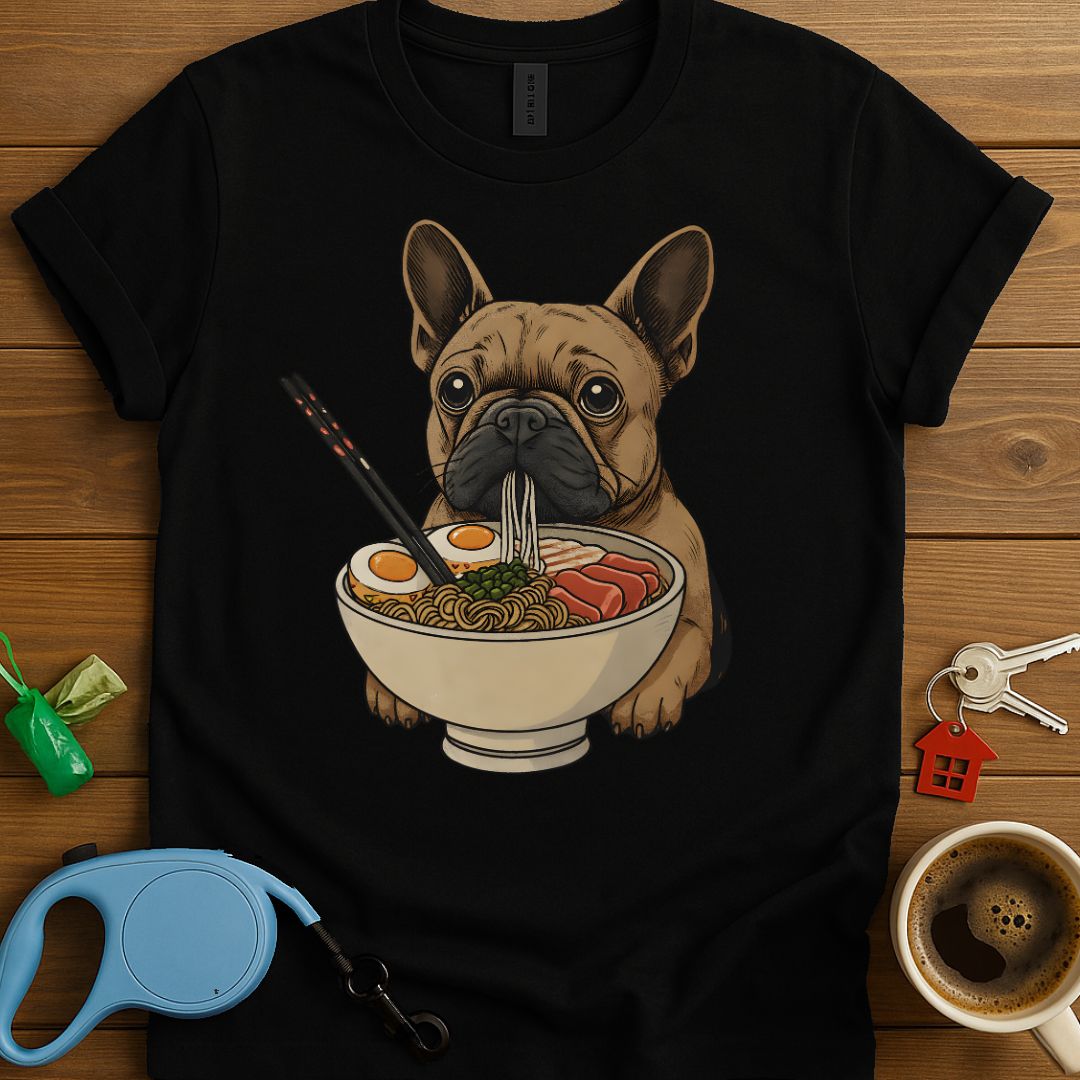 Ramen Eating French Bulldog T-Shirt