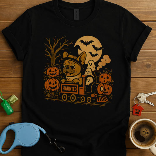 Spooky Ride with Frenchie T-Shirt