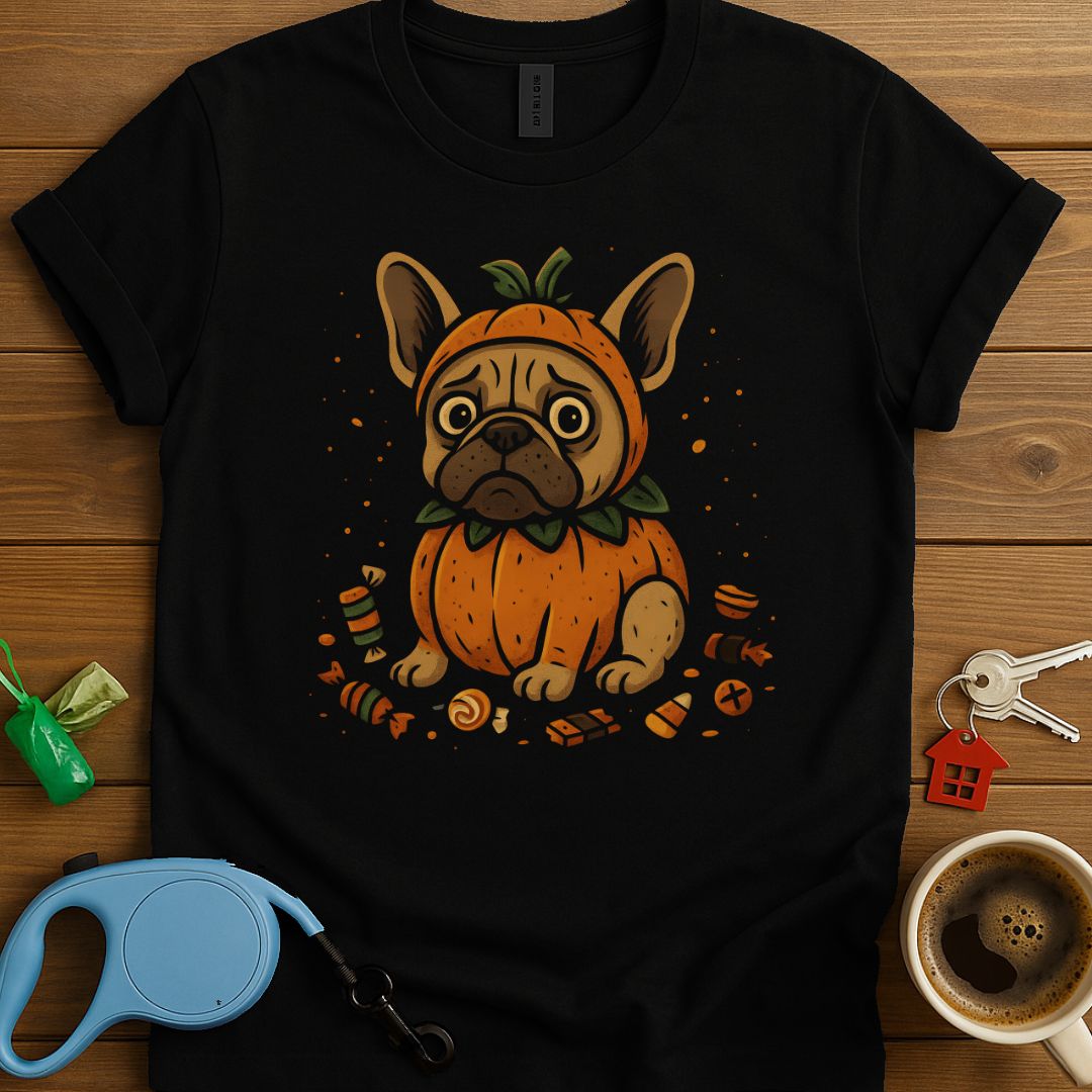 Not-So-Scary Pumpkin French Bulldog T-Shirt