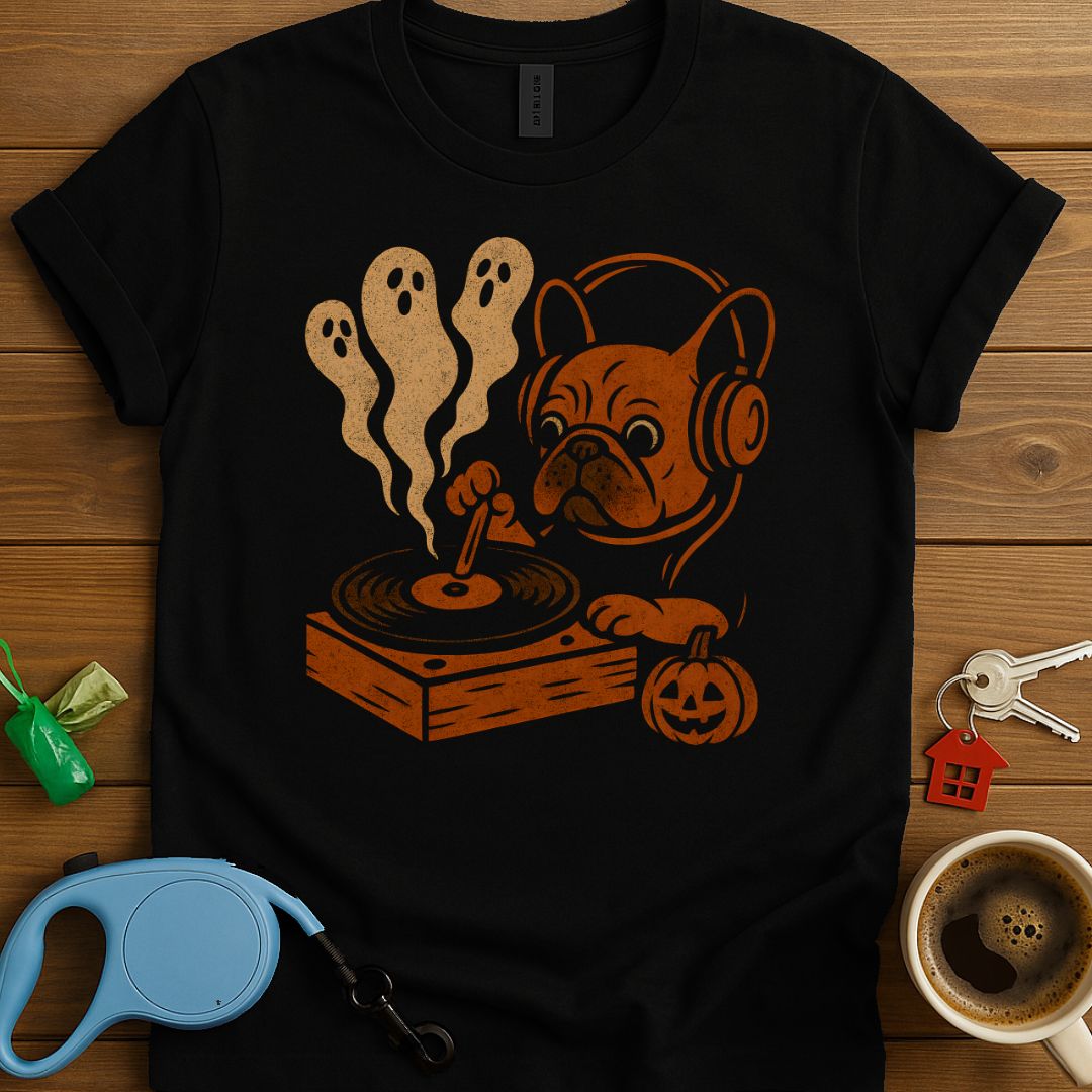 Spooky Beats Frenchie T-Shirt