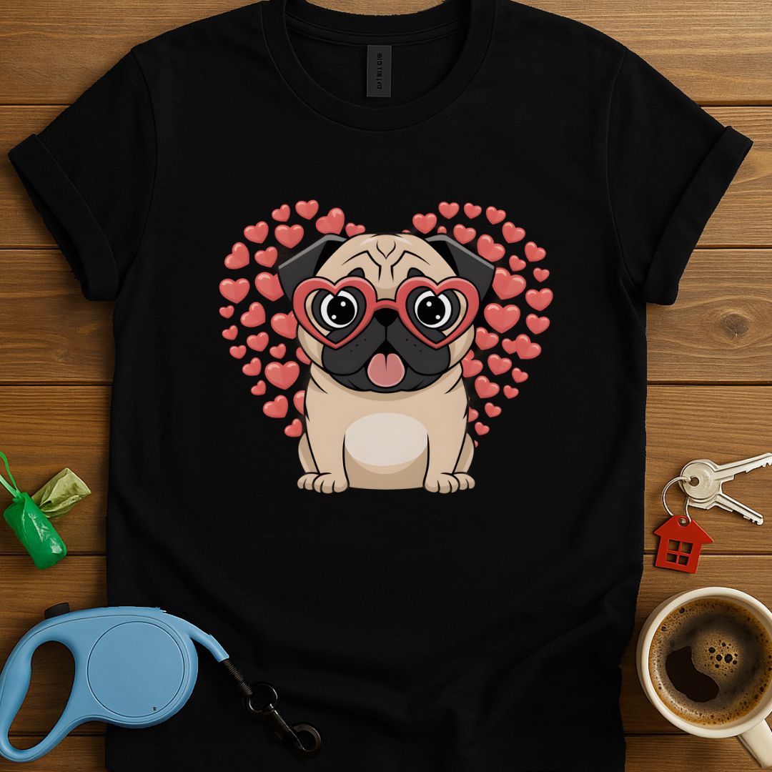 Valentines Day Pug Lover T-Shirt