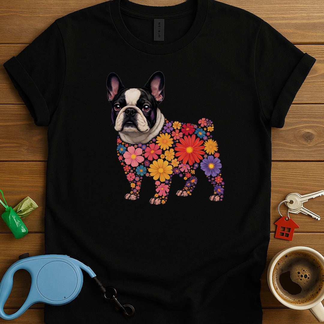 Floral Frenchie T-Shirt