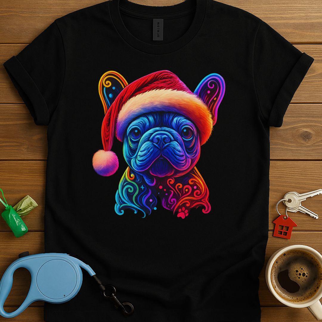 Neon Christmas French Bulldog T-Shirt
