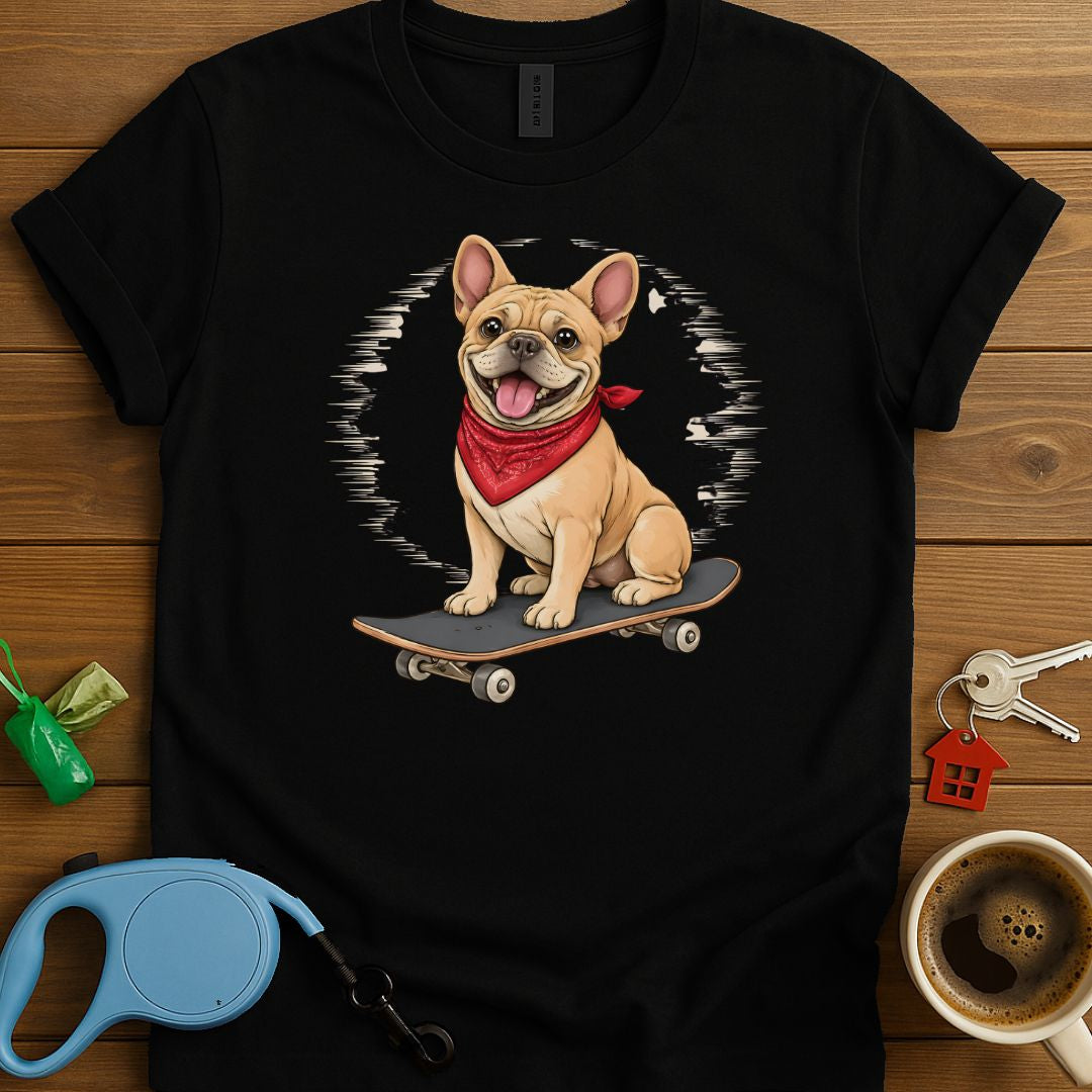 Skating Frenchie T-Shirt