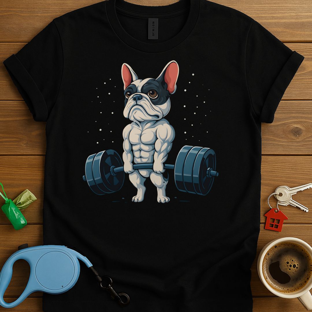 Muscle Pup Power Frenchie T-Shirt