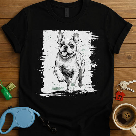 Happy Frenchie Sketch T-Shirt