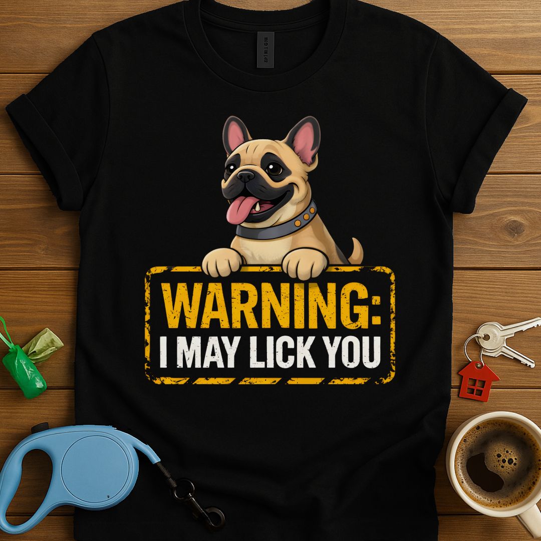 Warning I May Lick You Frenchie T-Shirt