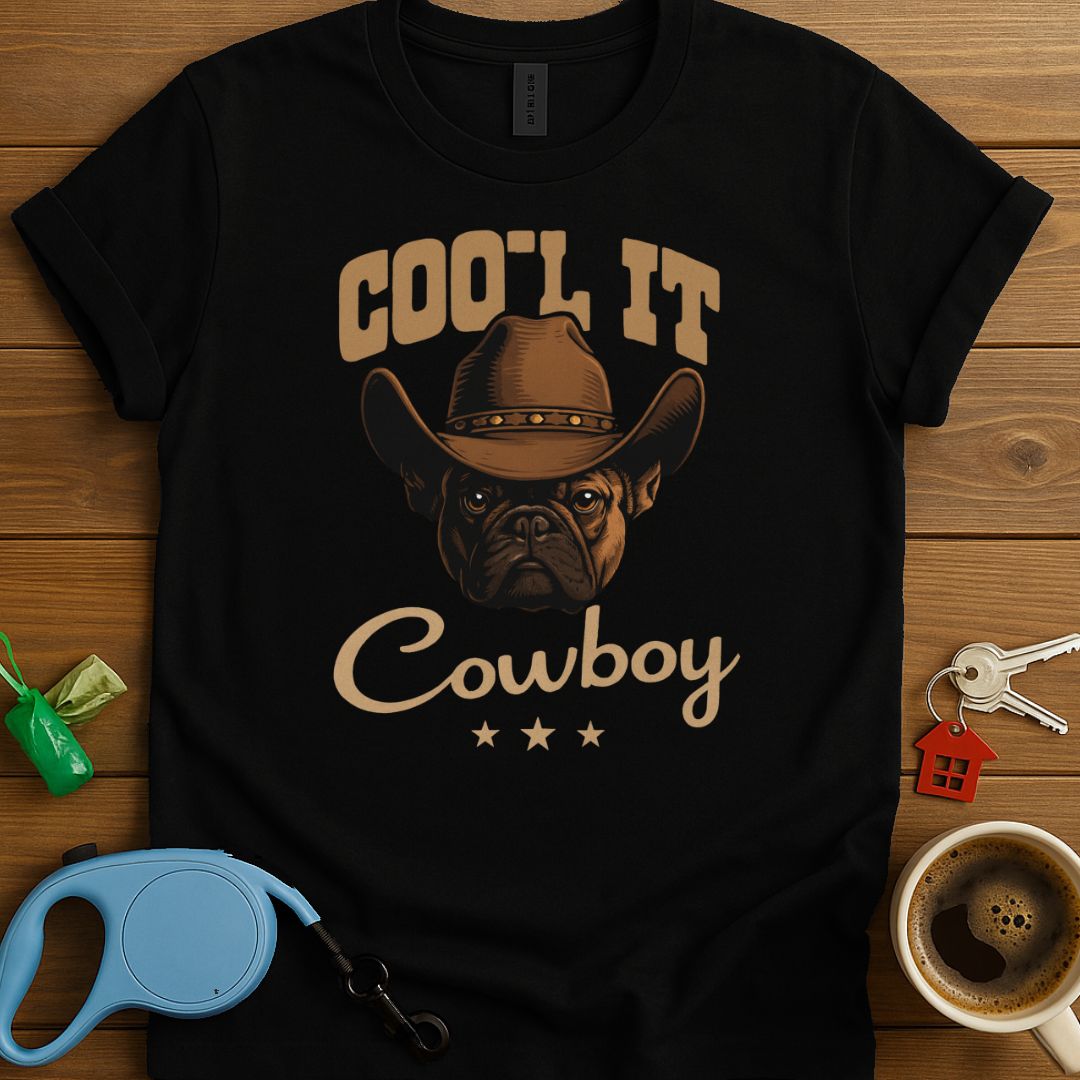 Coo'l It Cowboy French Bulldog T-Shirt