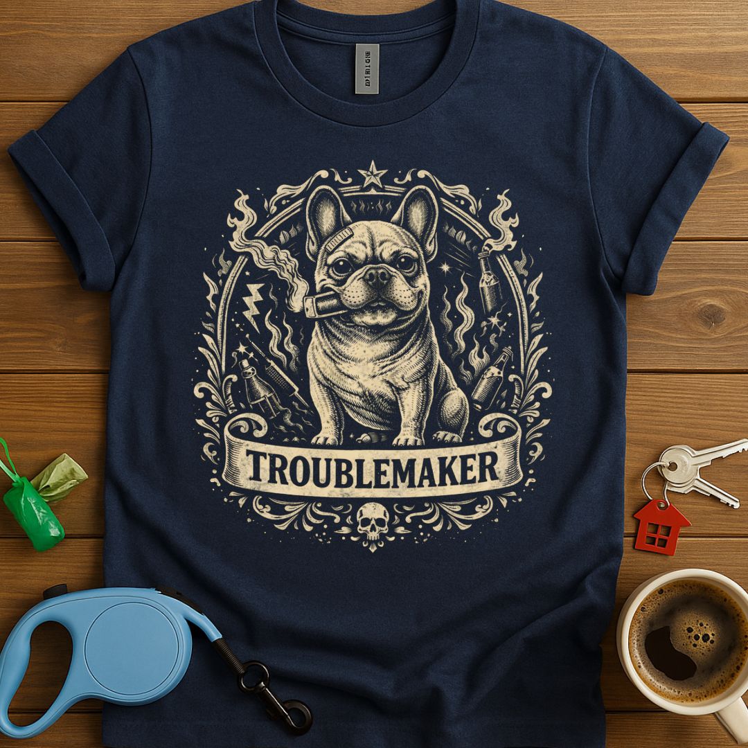 Troublemaker Frenchie T-Shirt