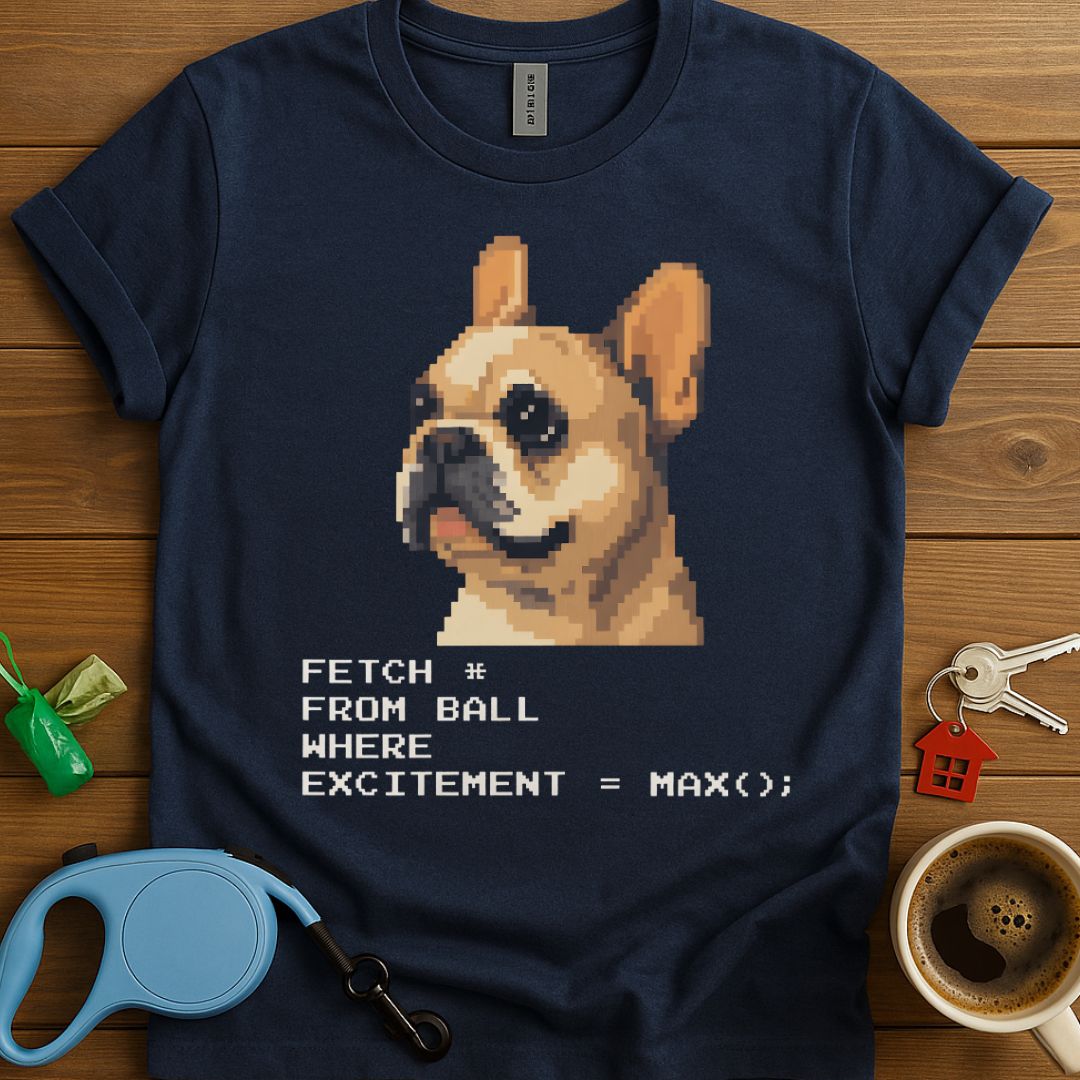 Frenchie Pixel Art T-Shirt