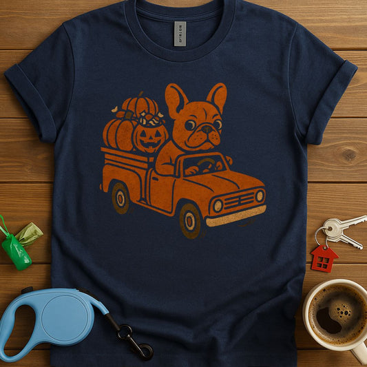 Frenchie Pumpkin Express T-Shirt