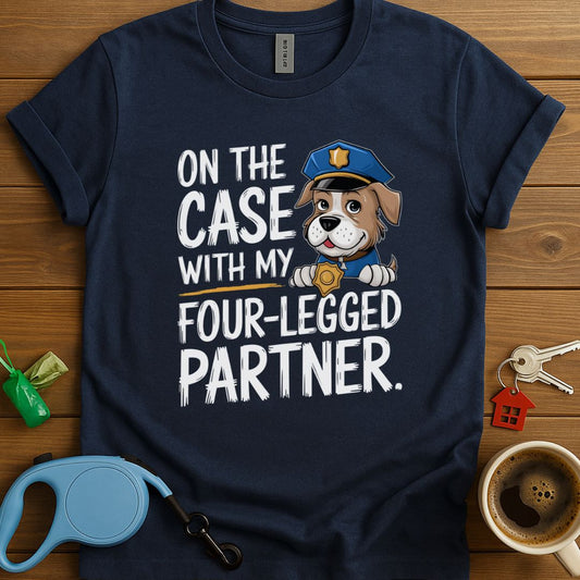 On The Case With My Four Legged Partner T-Shirt