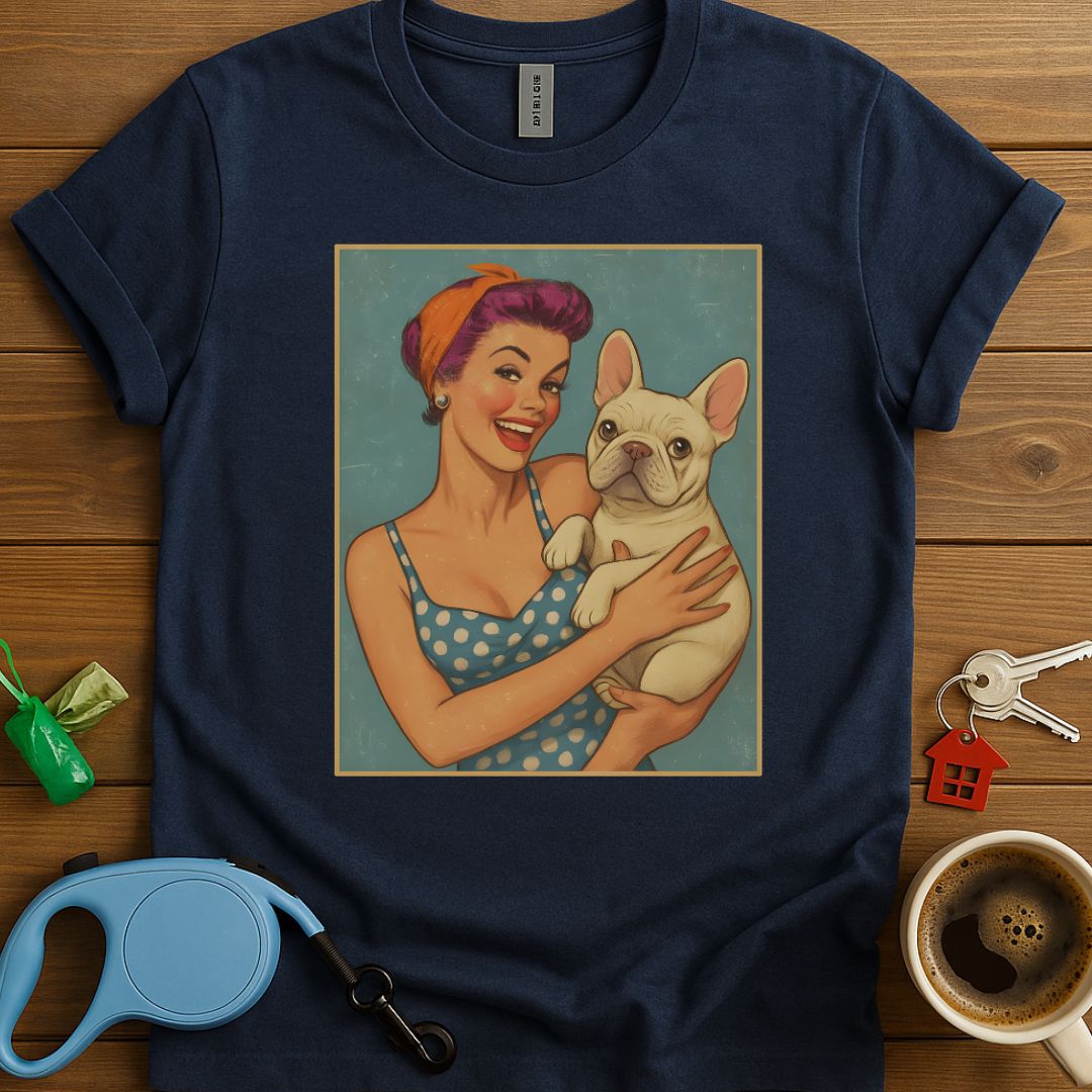 Pin-Up Frenchie Girl T-Shirt