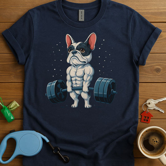 Muscle Pup Power Frenchie T-Shirt
