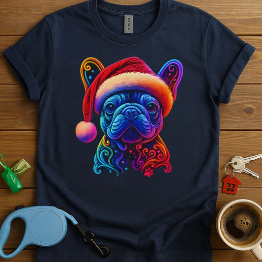 Neon Christmas French Bulldog T-Shirt