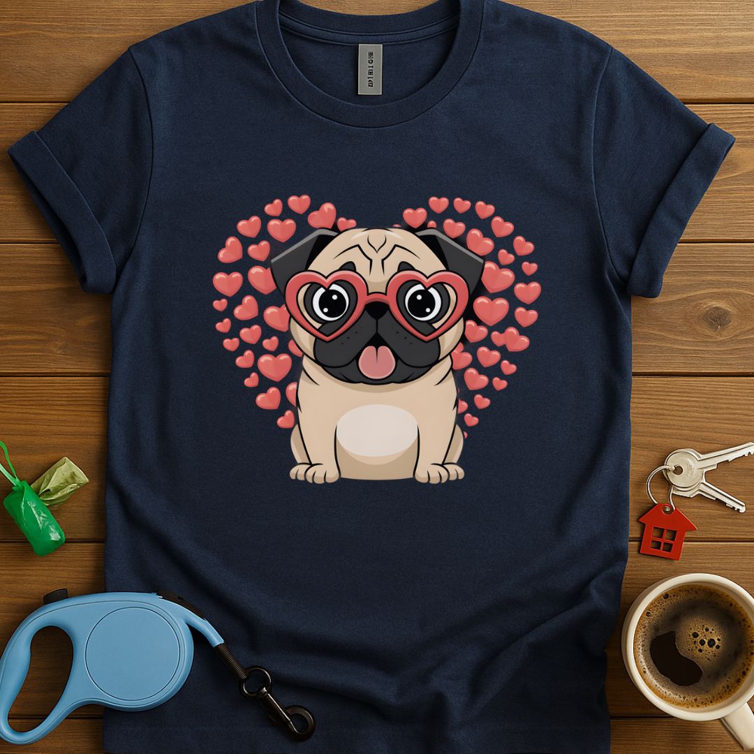 Valentines Day Pug Lover T-Shirt