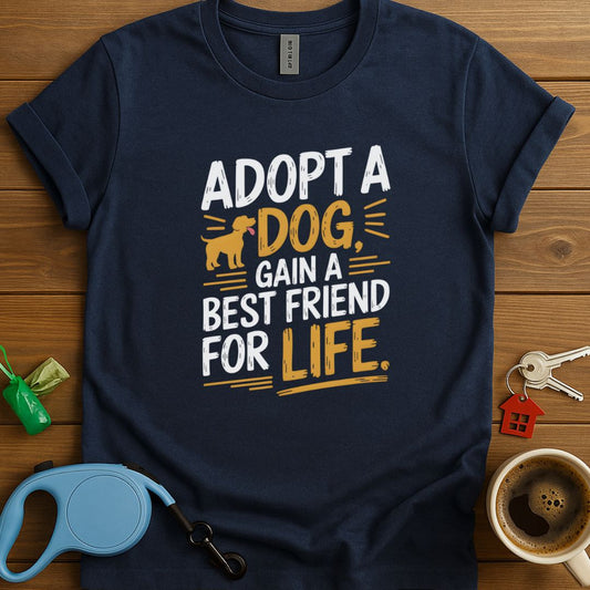Adopt A Dog Gain A Best Friend For Life T-Shirt