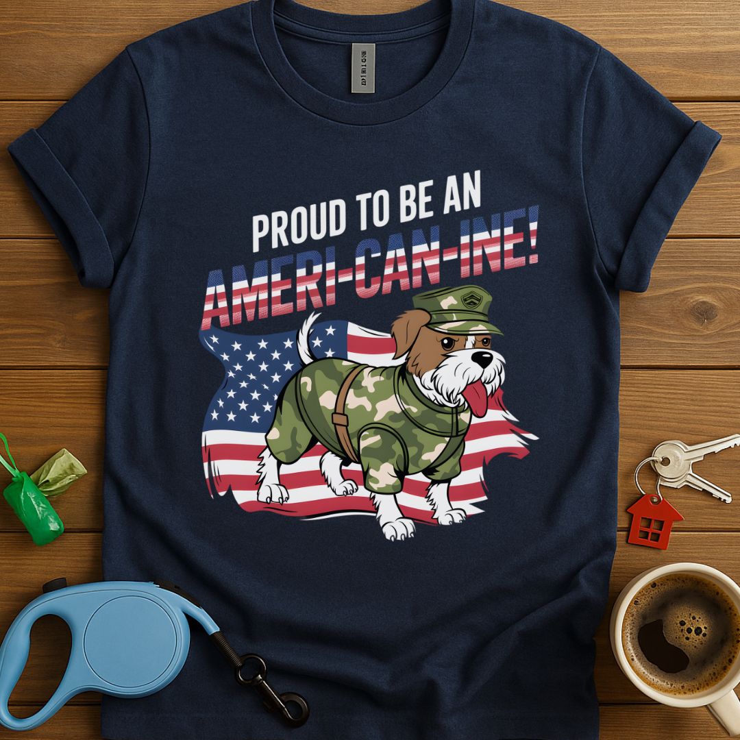 Proud To Be An Ameri-Can-Ine T-Shirt