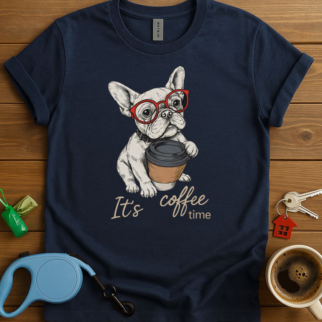 It's Coffee Time French Bulldog T-Shirt