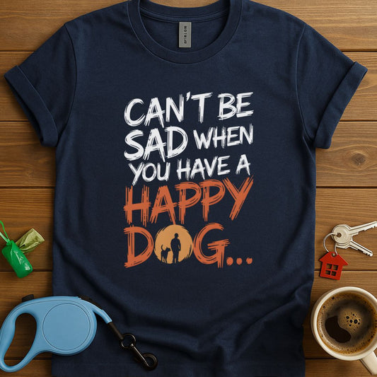 Can't Be Sad When You Have A Happy Dog T-Shirt