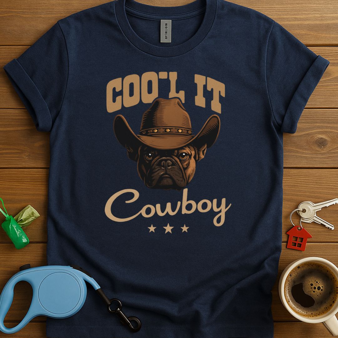 Coo'l It Cowboy French Bulldog T-Shirt