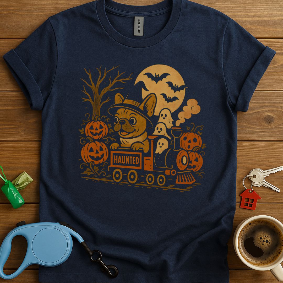 Spooky Ride with Frenchie T-Shirt
